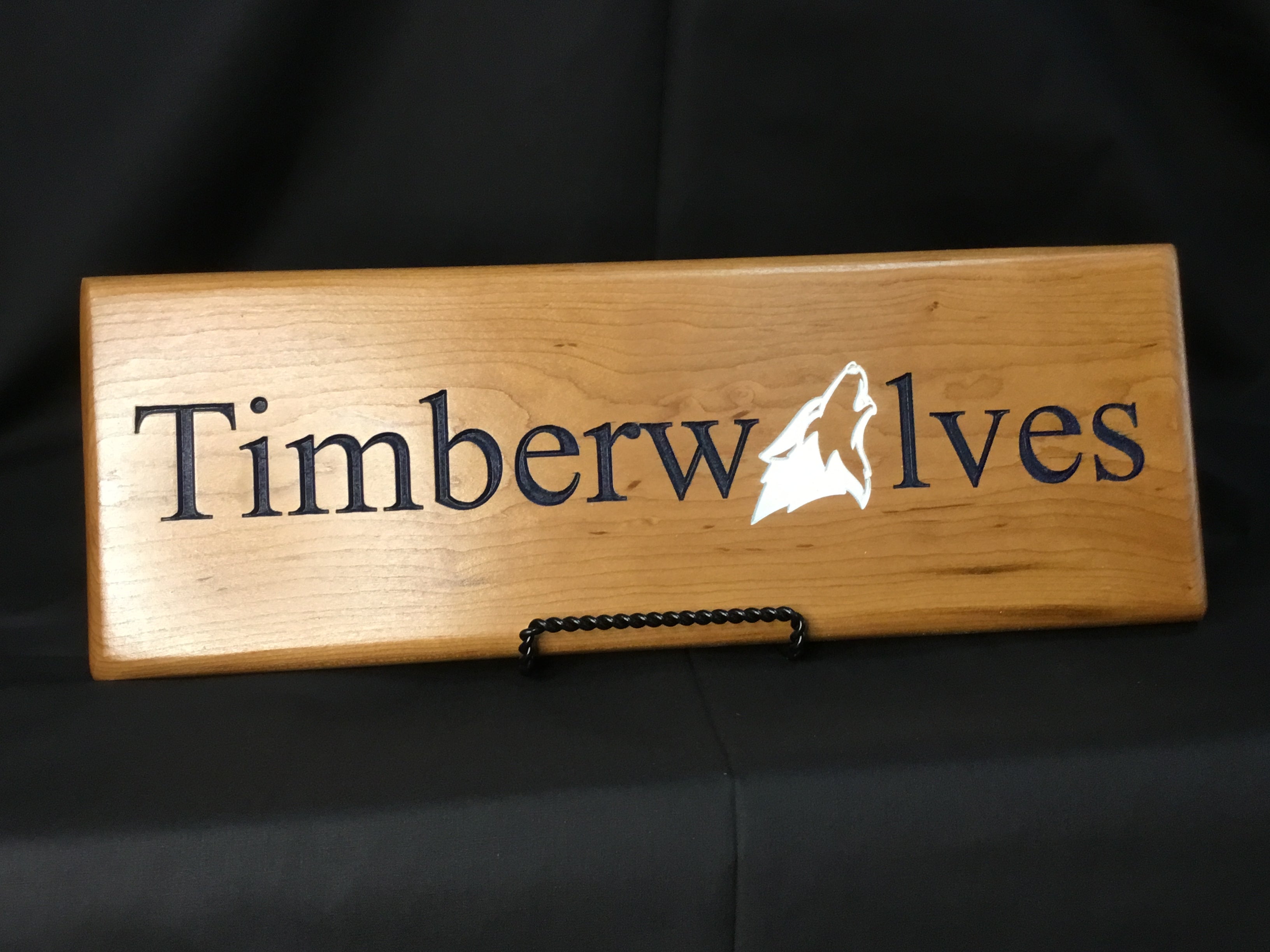 Timberwovles sign – Timm Custom Woodworking