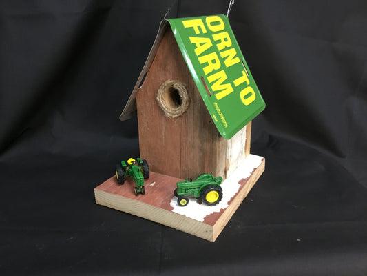 John Deere decorative birdhouse